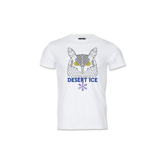 Desert Ice Owl T-Shirt "White" (Unisex) تي شيرت بومة "أبيض" (للجنسين)