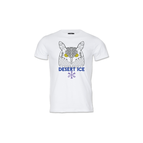 Desert Ice Owl T-Shirt "White" (Unisex) تي شيرت بومة "أبيض" (للجنسين)