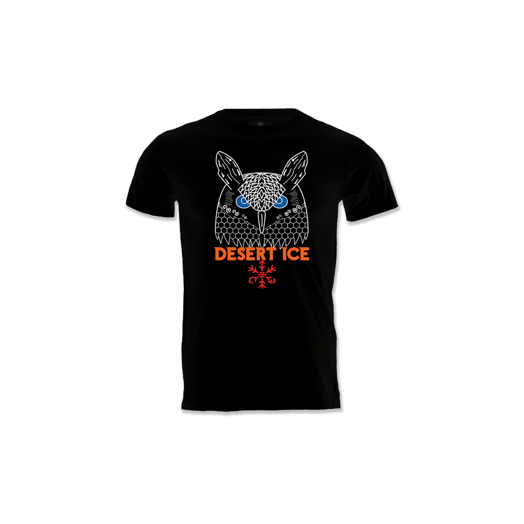 Desert Ice Owl T-Shirt "Black" (Unisex) تي شيرت بومة "أسود" (للجنسين)