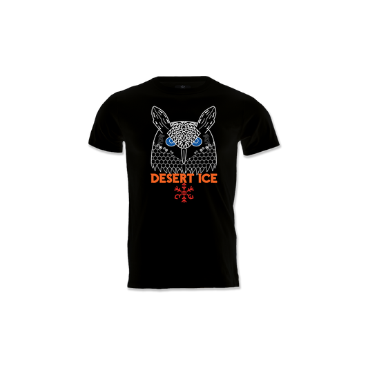 Desert Ice Owl T-Shirt "Black" (Unisex) تي شيرت بومة "أسود" (للجنسين)