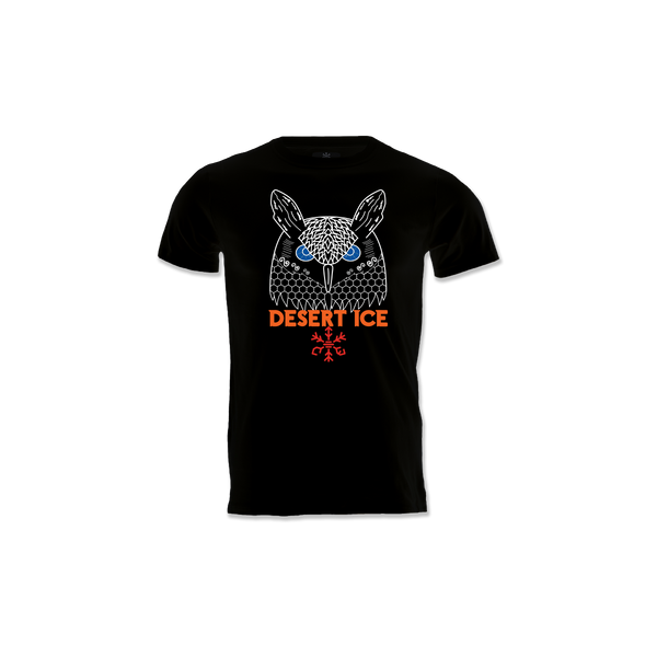 Desert Ice Owl T-Shirt "Black" (Unisex) تي شيرت بومة "أسود" (للجنسين)