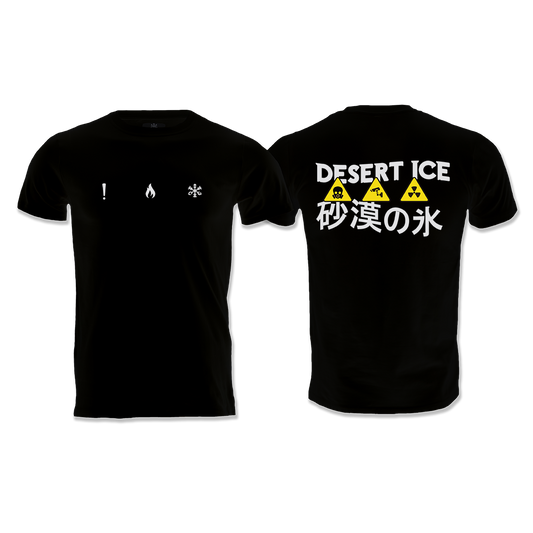 T-SHIRT REGULAR FIT REF.DE-6001“Black” (Unisex) تي شيرت بمقاس عادي REF.DE-6001"أسود" (للجنسين)
