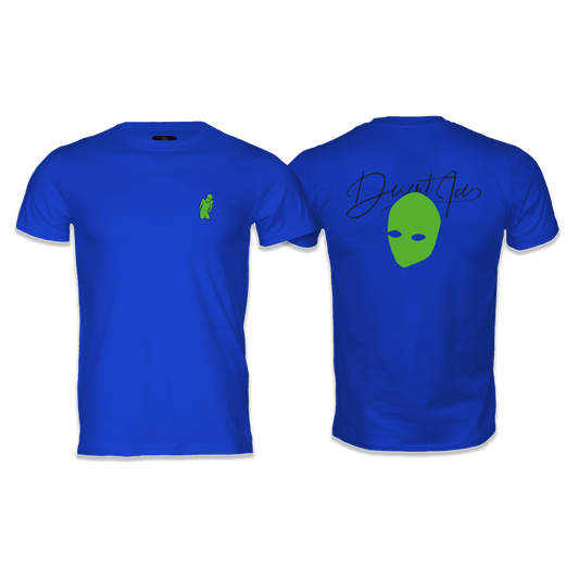 T-SHIRT REGULAR FIT REF.DE-6002“Blue” (Unisex) تي شيرت بمقاس عادي REF.DE-6002"أزرق" (للجنسين)