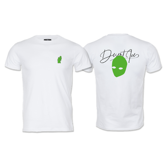 T-SHIRT REGULAR FIT REF.DE-6002“White” (Unisex) تي شيرت بمقاس عادي REF.DE-6002"أبيض" (للجنسين)