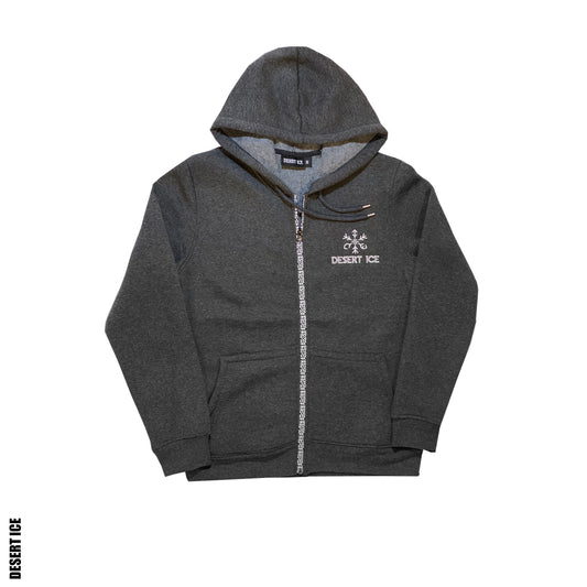 PattrenZipper jacket “Gray”