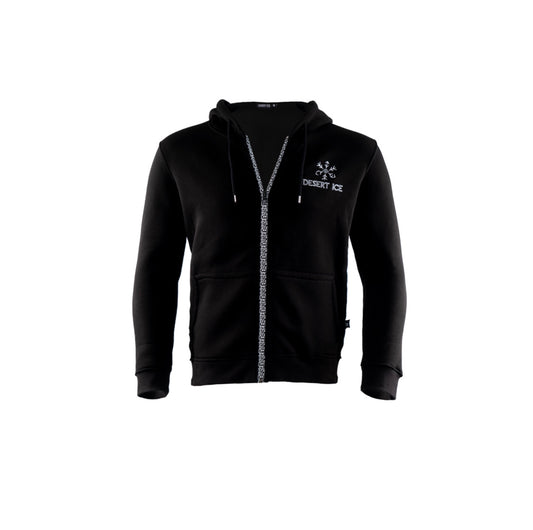 PattrenZipper jacket “Black”