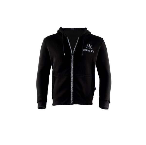 PattrenZipper jacket “Black”