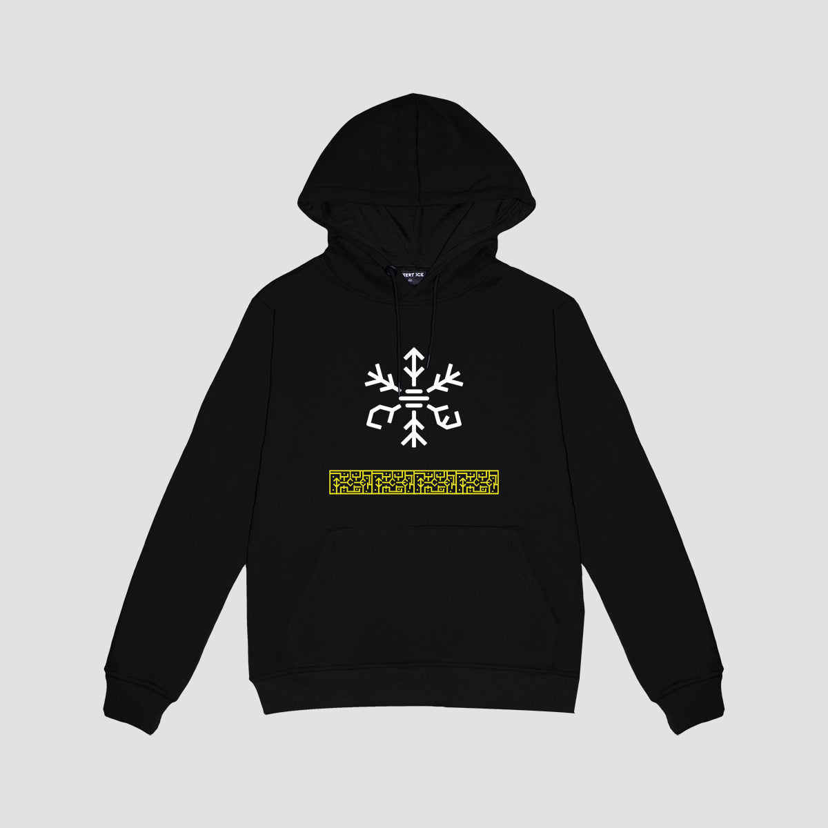 Pattern Hoodie (Black) "Unisex" هودي بنمط (أسود) "للجنسين"