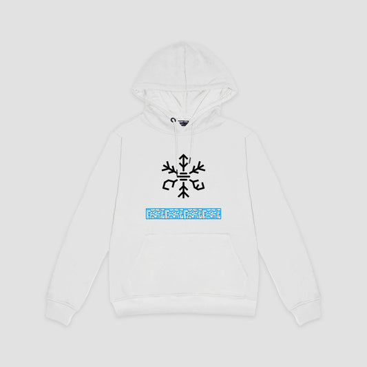 Pattern Hoodie (White) "Unisex" هودي بنمط (أبيض) "للجنسين"