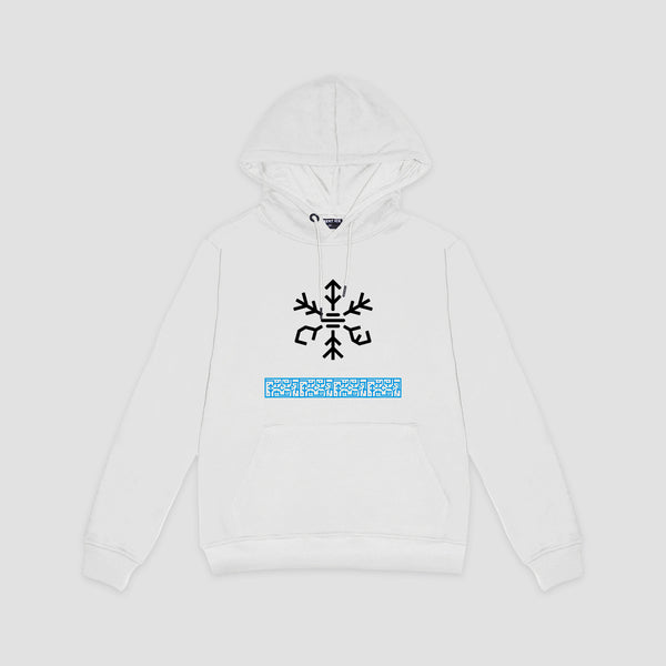 Pattern Hoodie (White) "Unisex" هودي بنمط (أبيض) "للجنسين"